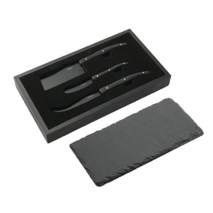 Modena Black Cheese & Serving Set