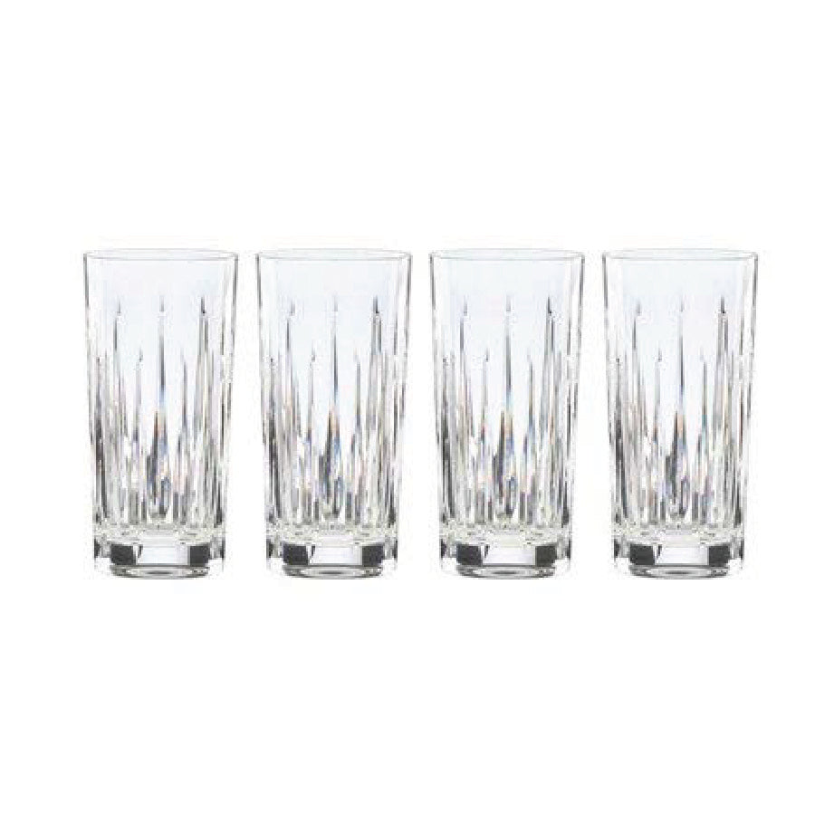 Reed & Barton Soho Crystal Highball Glasses (Set of 4)