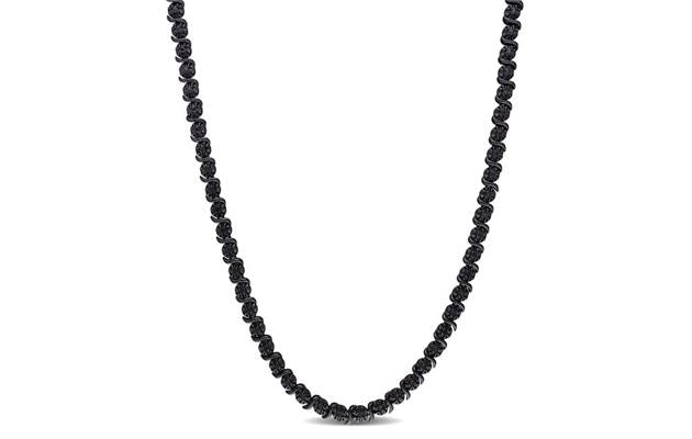DELMAR JEWELRY - Diamond Tennis Necklace in Plated Silver