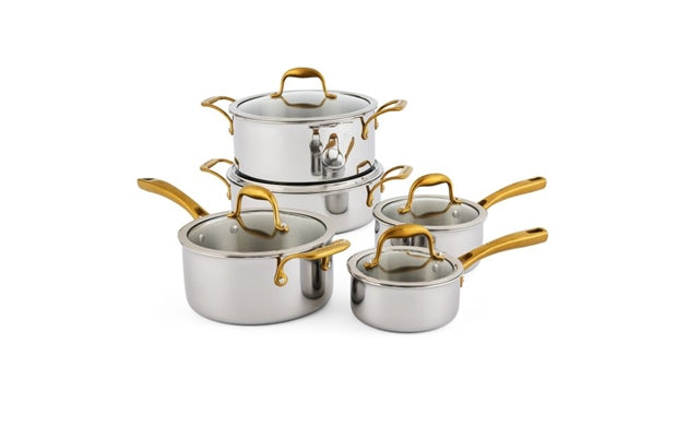 Lagostina 11pc. Finezza 5-Ply Clad S.Steel Cookware Set