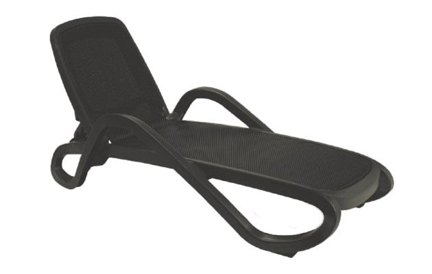 COURISTAN Cape Fayston Outdoor Rug + SOLO STOVE Ranger Portable Fire Pit + Stand + NARDI Alfa Sun Lounger - Antracite