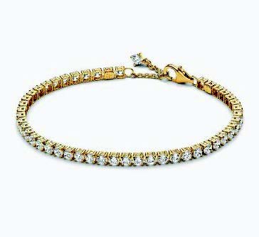 Jewelry Set - Pandora Heart Studs, Collier Necklace and Tennis Bracelet