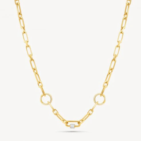 Hillberg and Berk Multi Station Charm Necklace