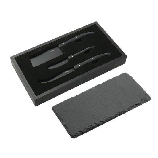 Modena Black Cheese & Serving Set
