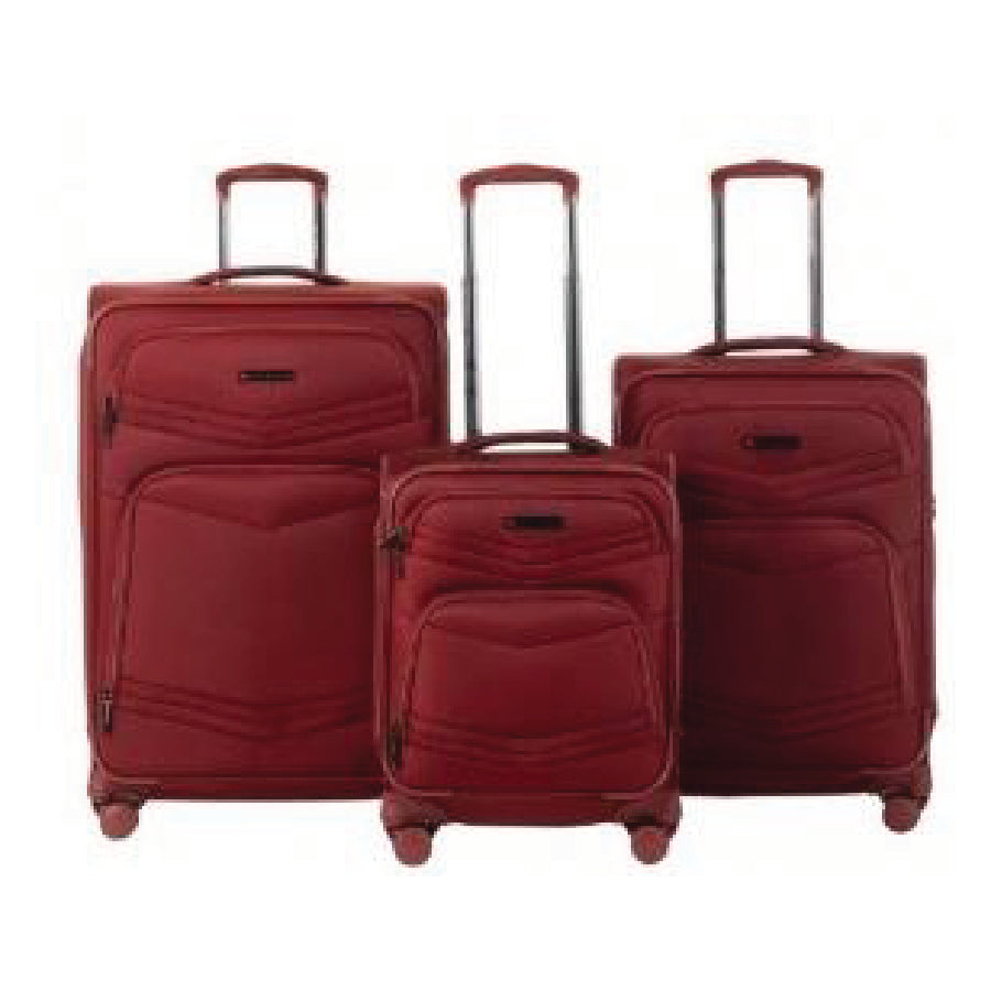 CENTRAL - Piece Deluxe Softside Luggage Set