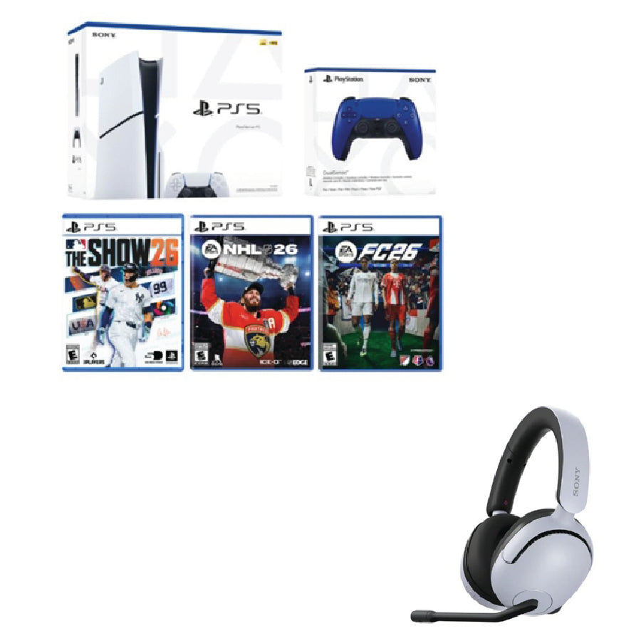 Playstation PlayStation 5 Sports 26 Bundle + Sony INZONE H5 Wireless Gaming Headset