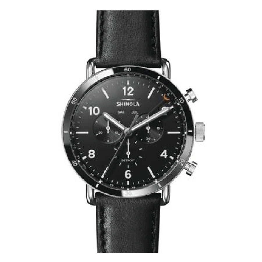 SHINOLA - Canfield Sport Chronograph 45mm Watch – Black