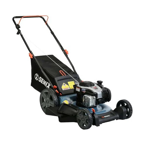 SENIX Tools 21 Inch 3in1 High Wheel Push Gas Lawn Mower