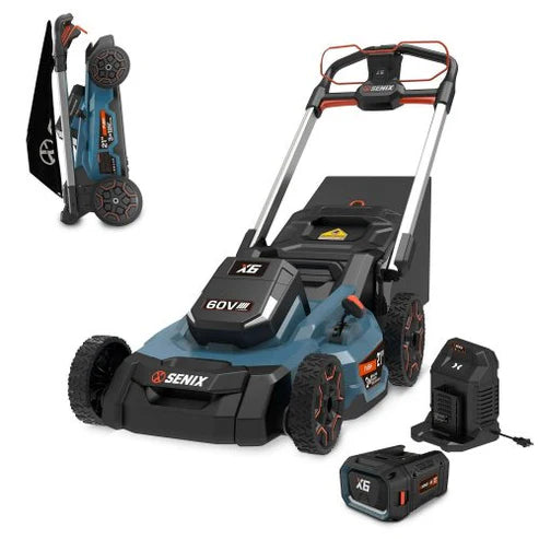 SENIX Tools 60V Max 21 Inch SP Cordless Self-Propelled Lawn Mower with 8Ah Battery and 8A Charger