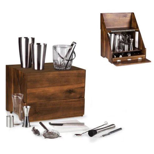 Legacy Madison Acacia Tabletop Bar Set