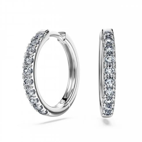 Swarovski Eternity Hoop Earrings, Lab-grown diamonds 0.56 ct tw