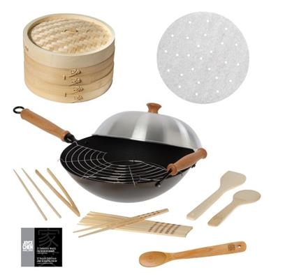 JOYCE CHEN - Pro Series 13pc. Non-stick Wok Bundle