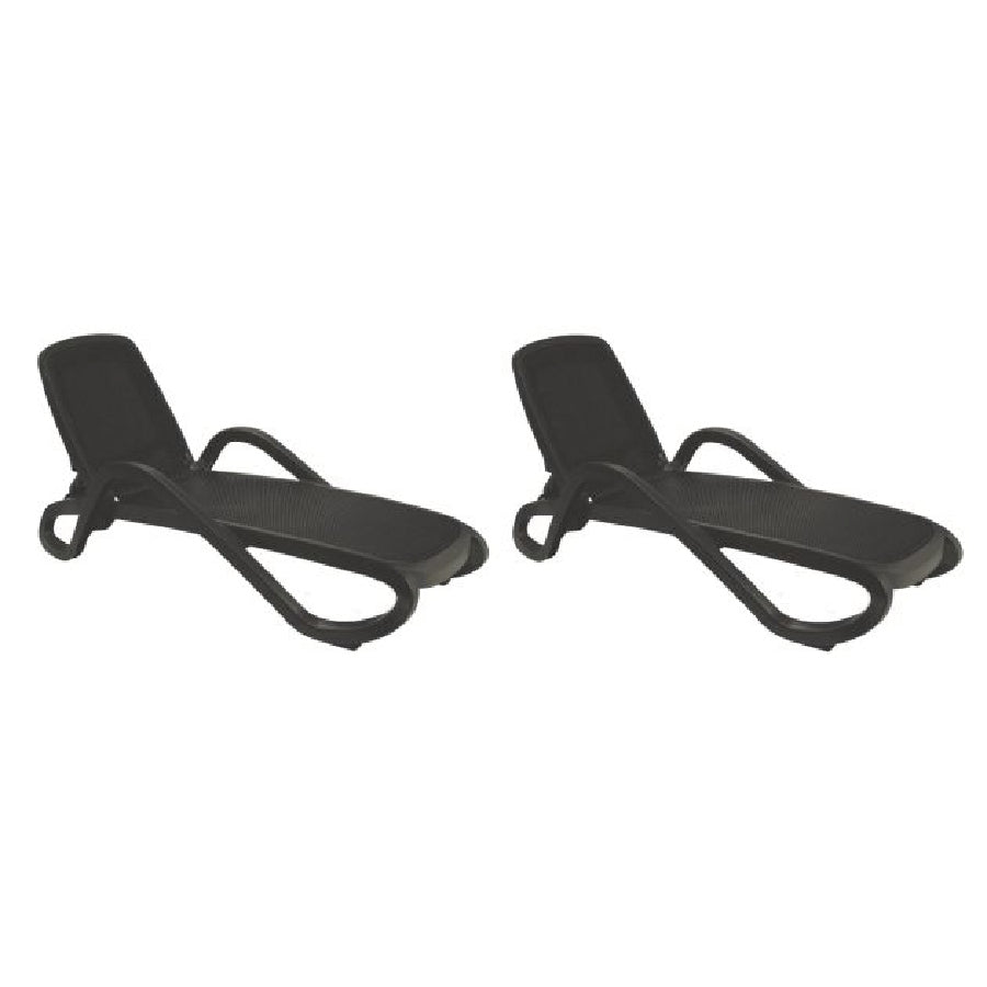 NARDI Alfa Sun Lounger Set - Antracite