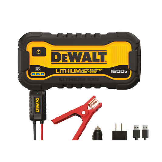 Dewalt 1600 Peak Amp Lithium Jump Starter with USB Power Bank