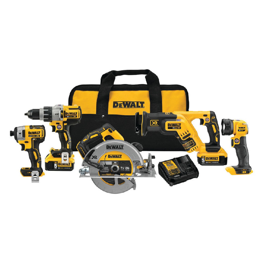 Dewalt 20V Max XR 5-Tool Combo Kit