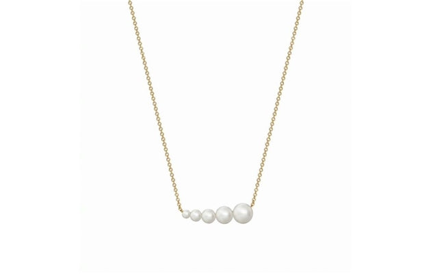 BIJOUX BIRKS Essentials Pearl Horizontal Bar Necklace