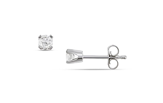 DELMAR JEWELRY Diamond Earrings in White Gold