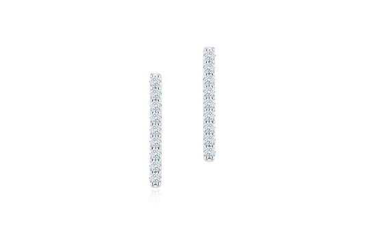 BIJOUX BIRKS Rosée du Matin Diamond Bar Earrings