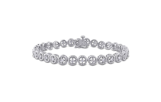 DELMAR JEWELRY 1 CT Diamond Bracelet in Silver