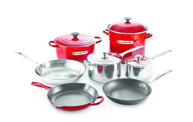 LE CREUSET 11pc. Ultimate Cookware Set - Cerise