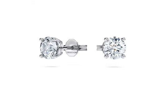 Swarovski Eternity Solitaire Stud Earrings in Gold