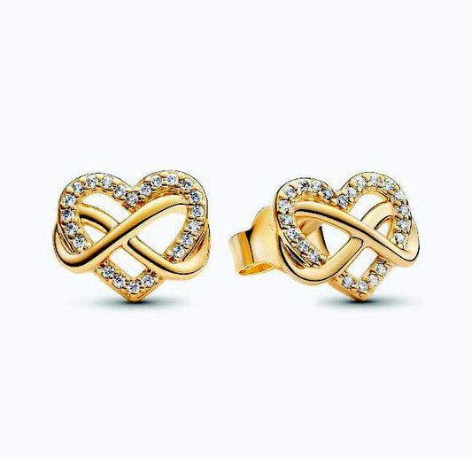 Jewelry Set -  Pandora Heart Studs, Collier Necklace and Tennis Bracelet