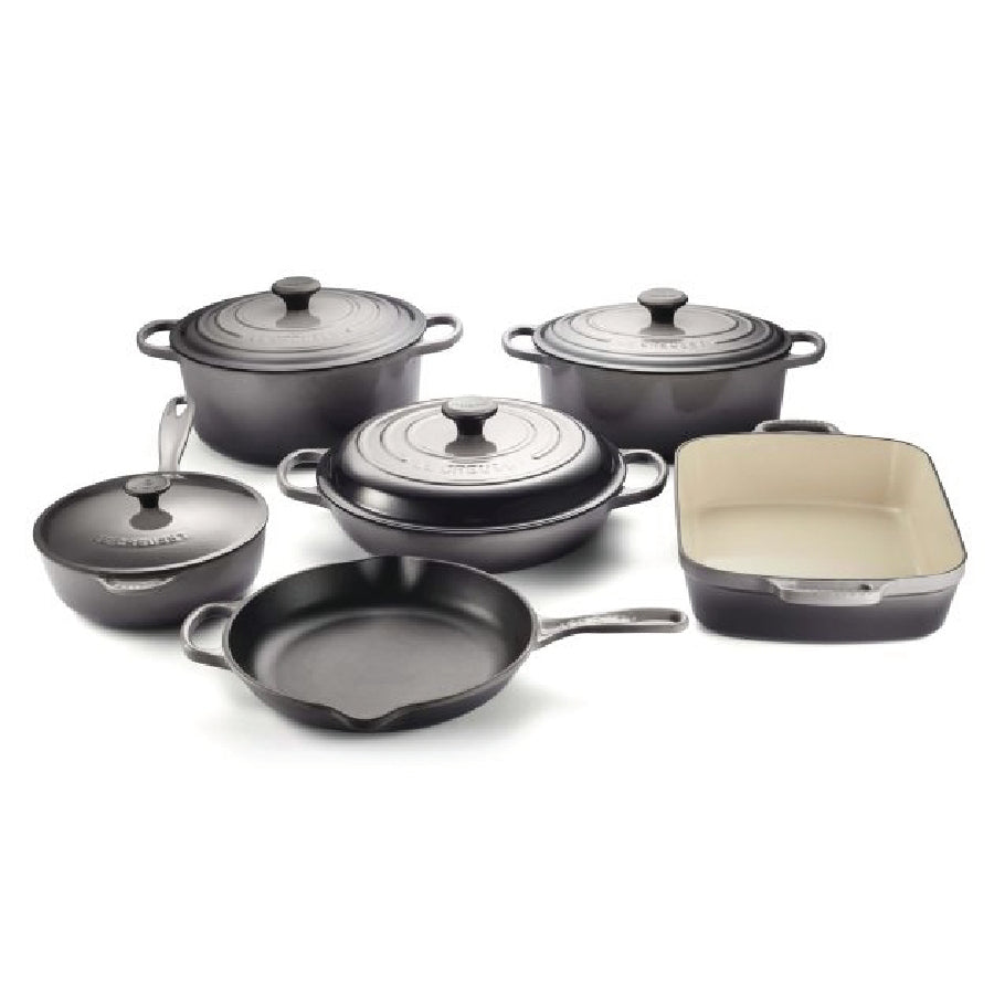 Le Creuset 10pc. Enamelled Cast Iron Set - Oyster