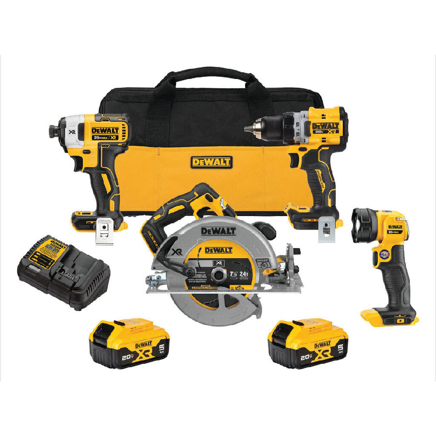 Dewalt 20V MAX XR Brushless Cordless 4-Tool Combo Kit