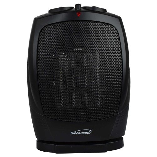 Brentwood 1500W Portable Oscillating Ceramic Space Heater & Fan